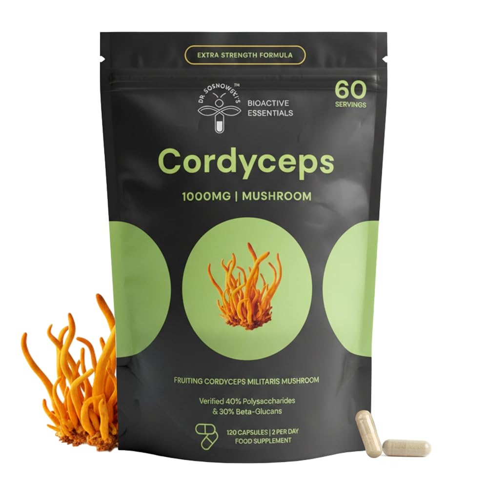 Dr Sosnowski's BioActive Cordyceps Mushroom Capsules 1000mg - 120 Capsules