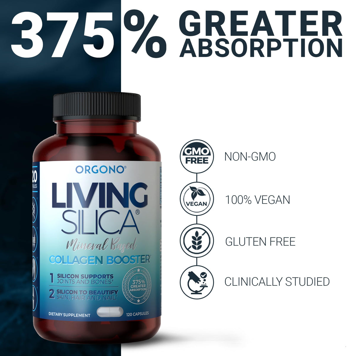 Living Silica Collagen Booster Capsules