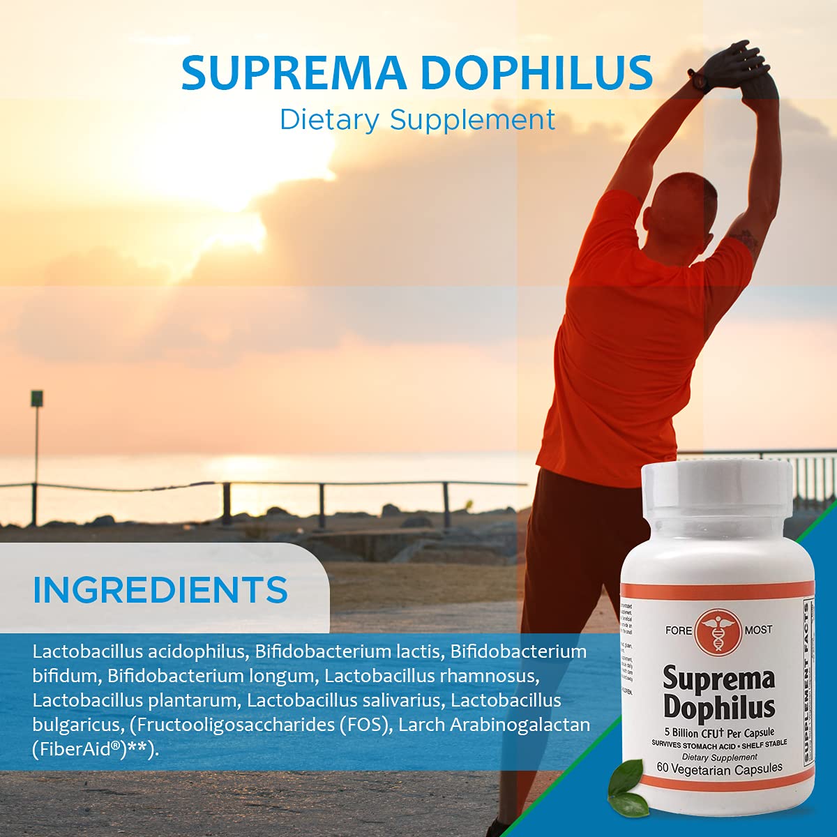 Holistic Health Suprema Dophilus Probiotic - 60 Vegetarian Capsules - image 4
