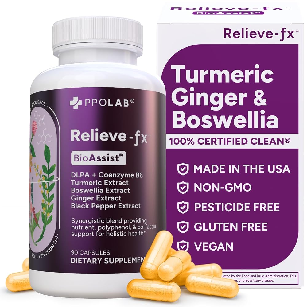 PPO Lab Relieve-fx™ DLPA Boswellia Turmeric Ginger Supplement
