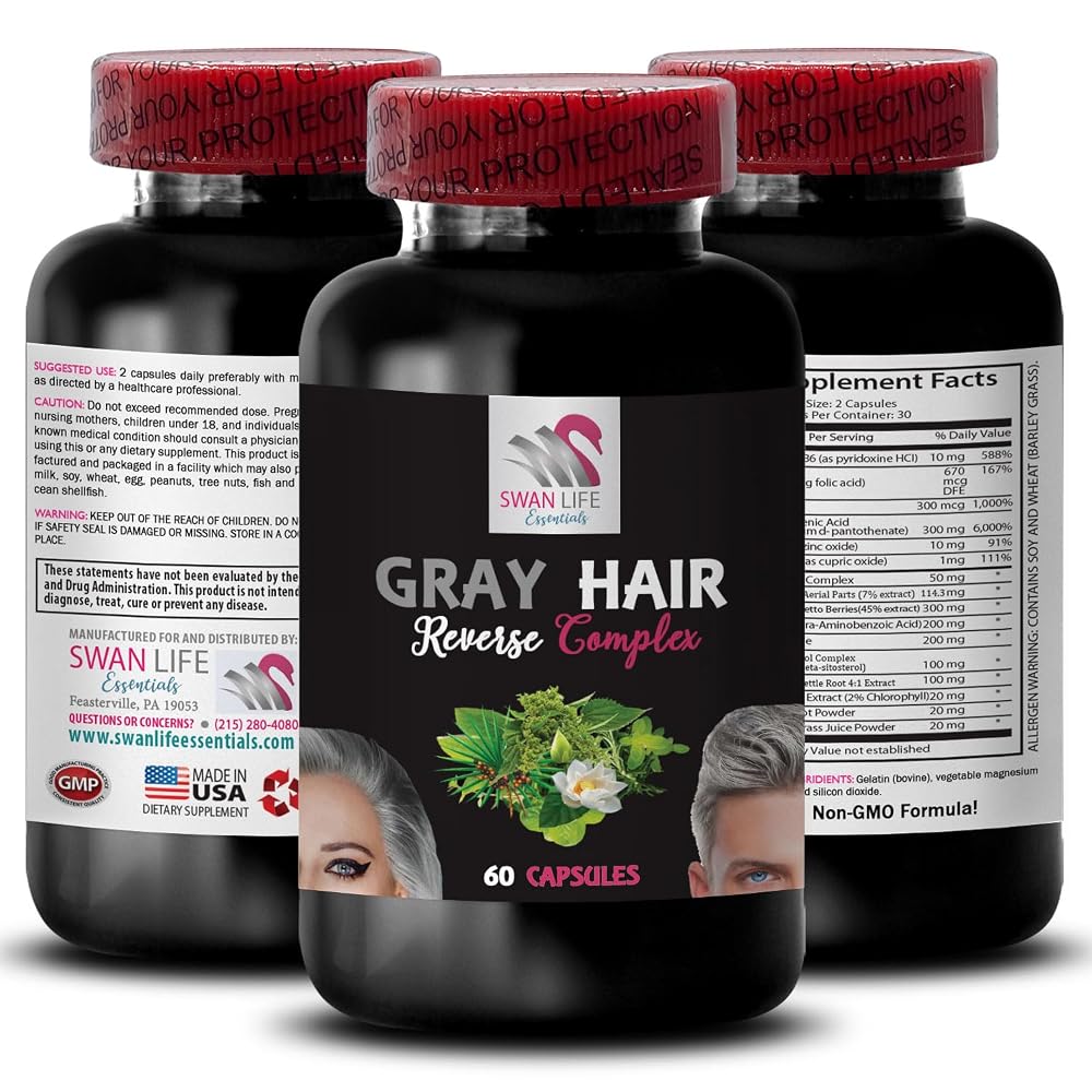 Swan Life Essentials Biotin Gray Hair Reverse - 120 Capsules - image 2