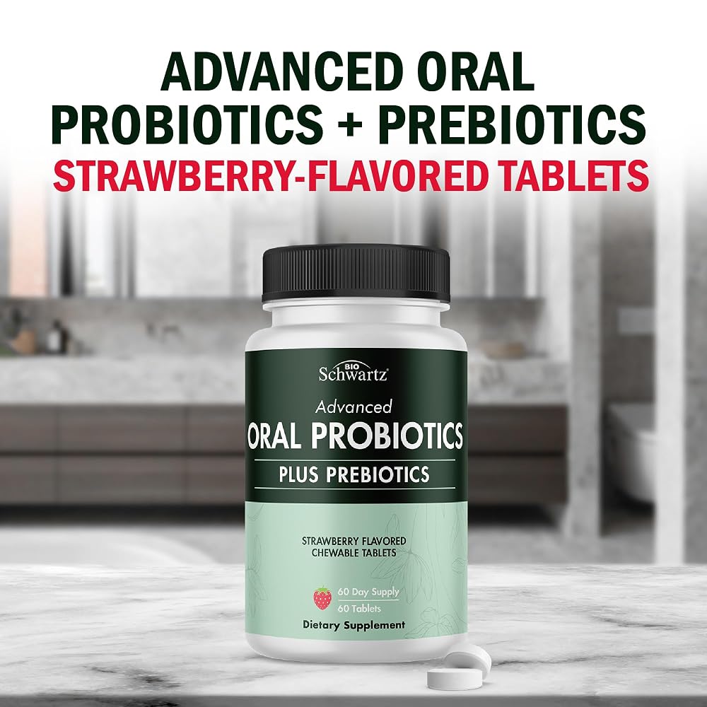 BioSchwartz Oral Probiotics Supplement with Prebiotics - Supports