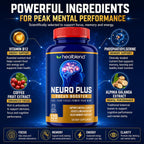 healblend Neuro Plus Focus Booster Brain Support - 120 Capsules - image 4
