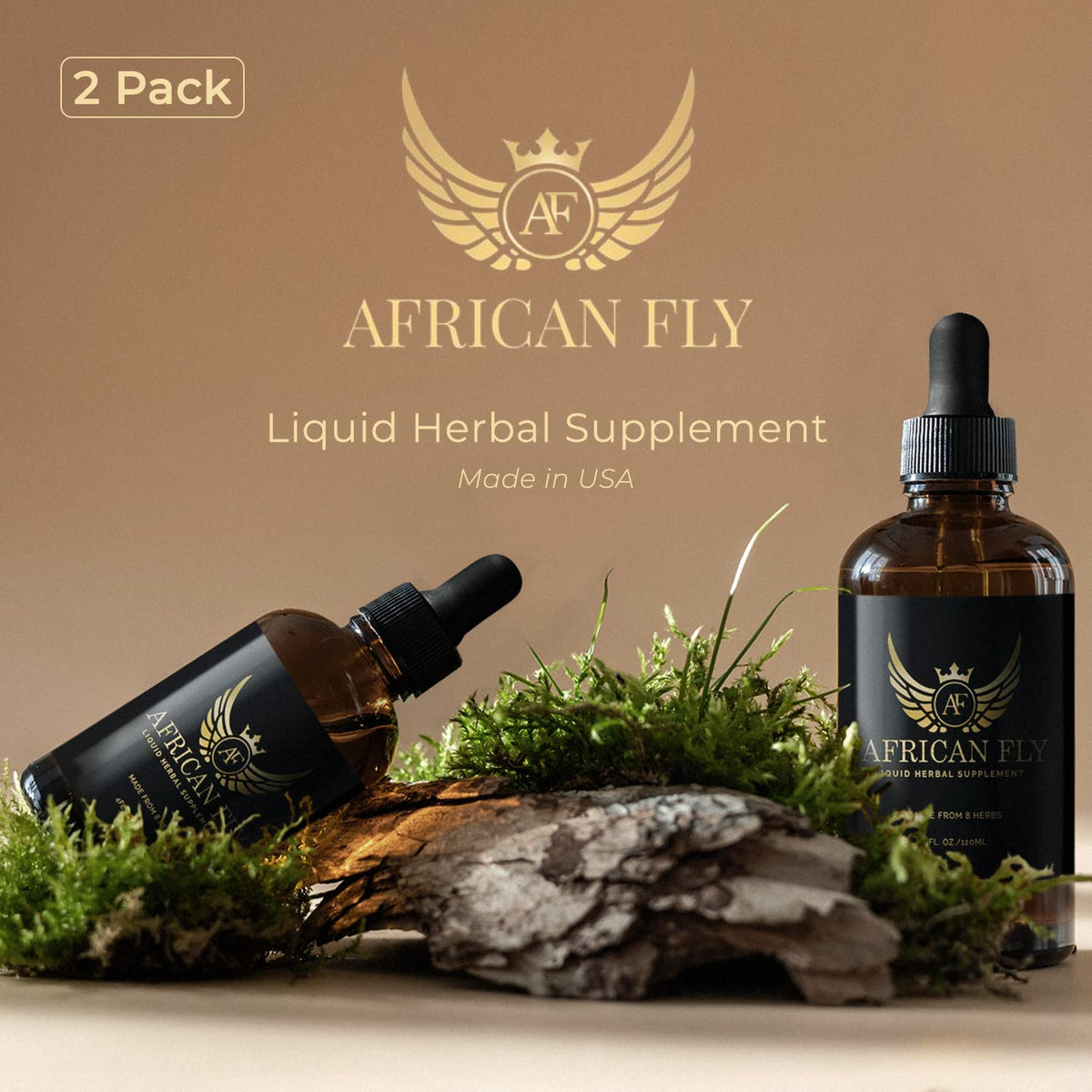 AF African Fly All Natural Vegan Energy Supplement - 2-Pack - image 2
