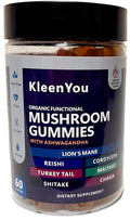 Generic Lion's Mane & Ashwagandha Mushroom Gummies - 60 Gummies