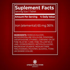 Unique Bundle Iron 65mg Supplement - 100 Tablets - image 4
