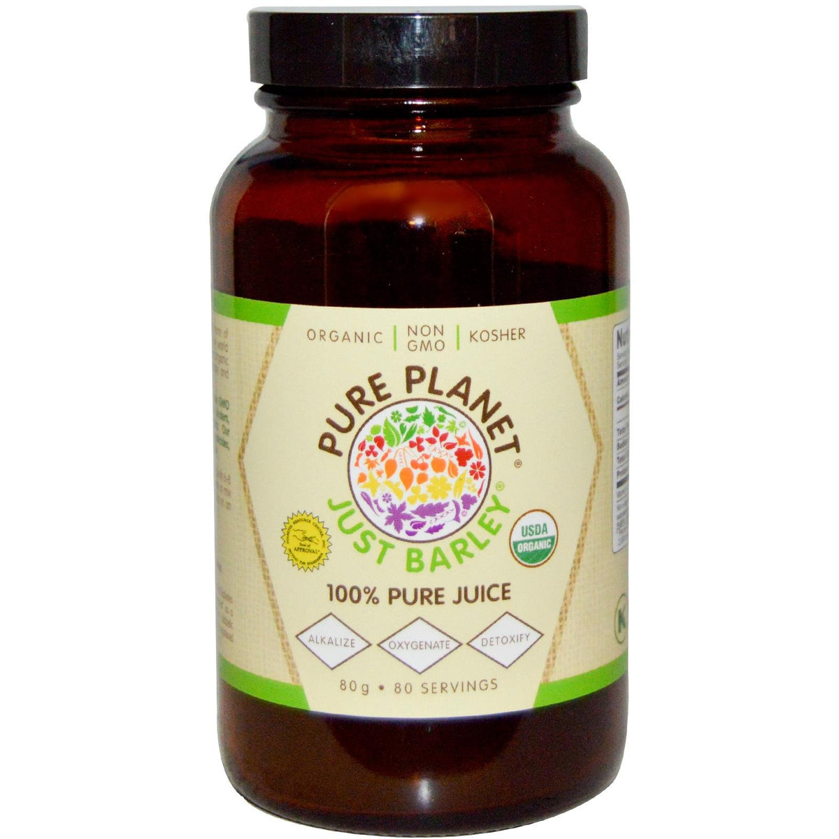 Pure Planet Just Barley Organic Nutrition Support Powder - 80g