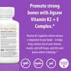 Jigsaw Health Vitamin K2 + E Complex for Bone Health - 60 Softgels - image 4
