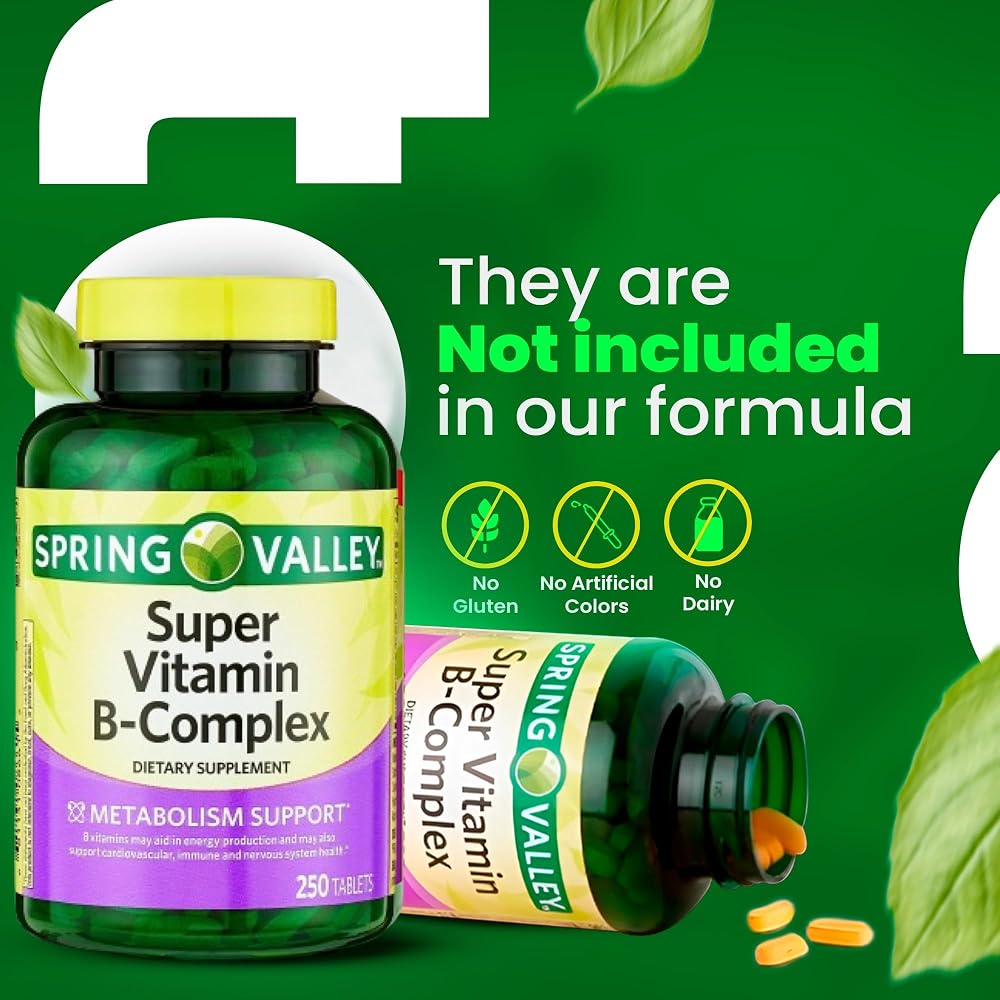 LightSpring Super Vitamin B-Complex Tablets - 250 Count - image 4