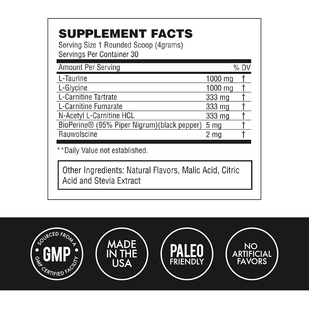 MetCon L-Carn Pre Burn Non-Stimulant Fat Burner - 120g - image 3