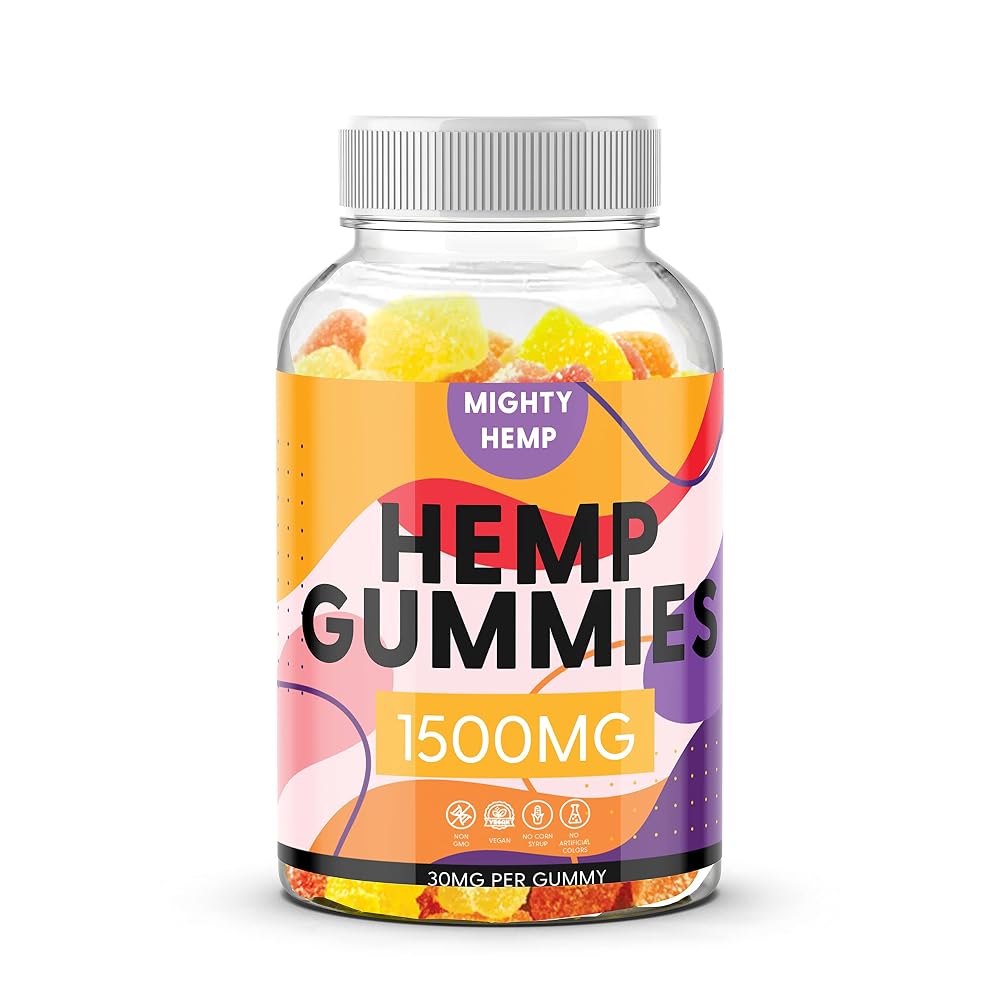 The CBD Project Organic Hemp Gummies Omega 3-6-9 - 50 Count