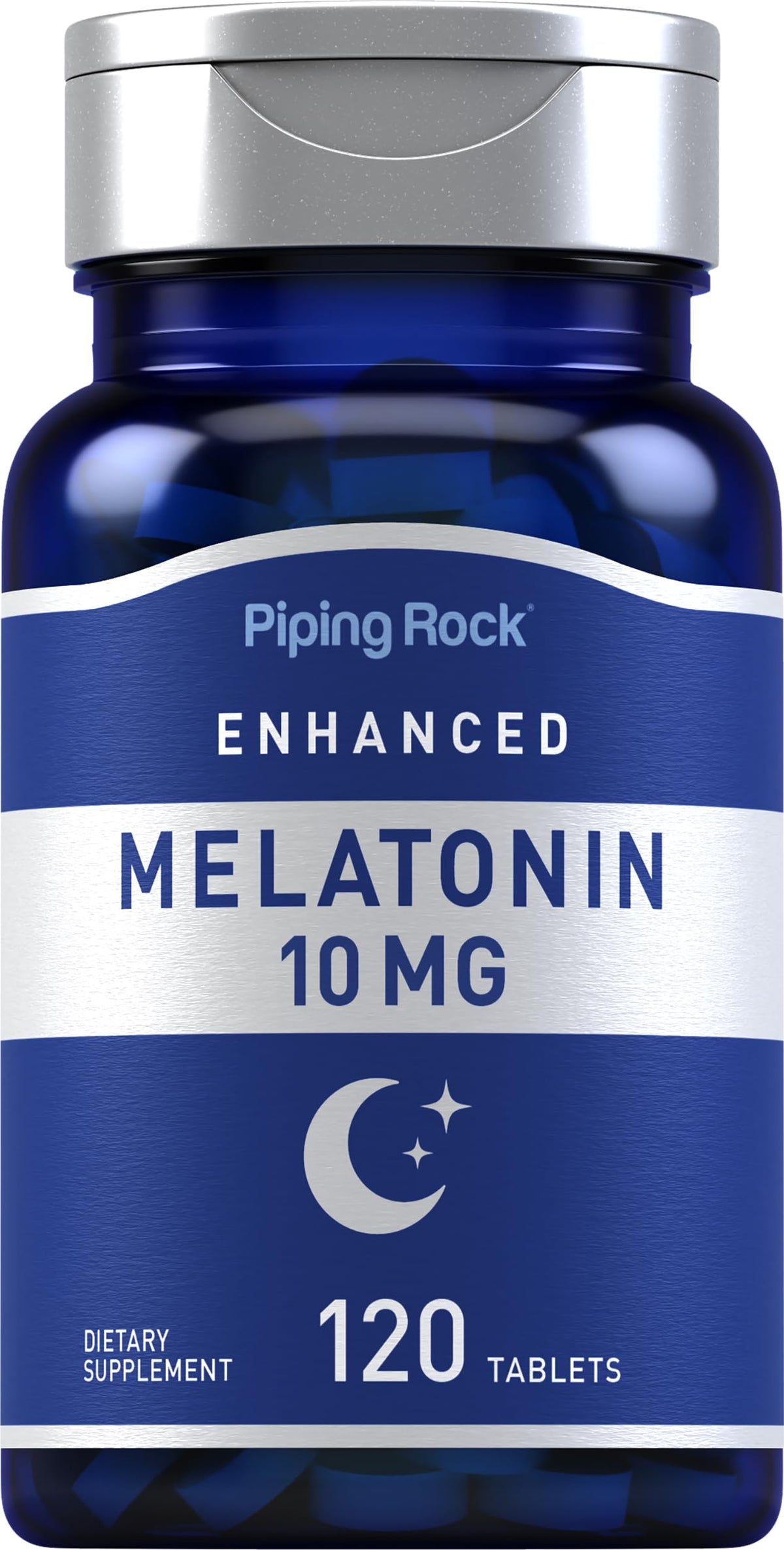 Piping Rock Melatonin 10mg with L-Theanine - 120 Tablets
