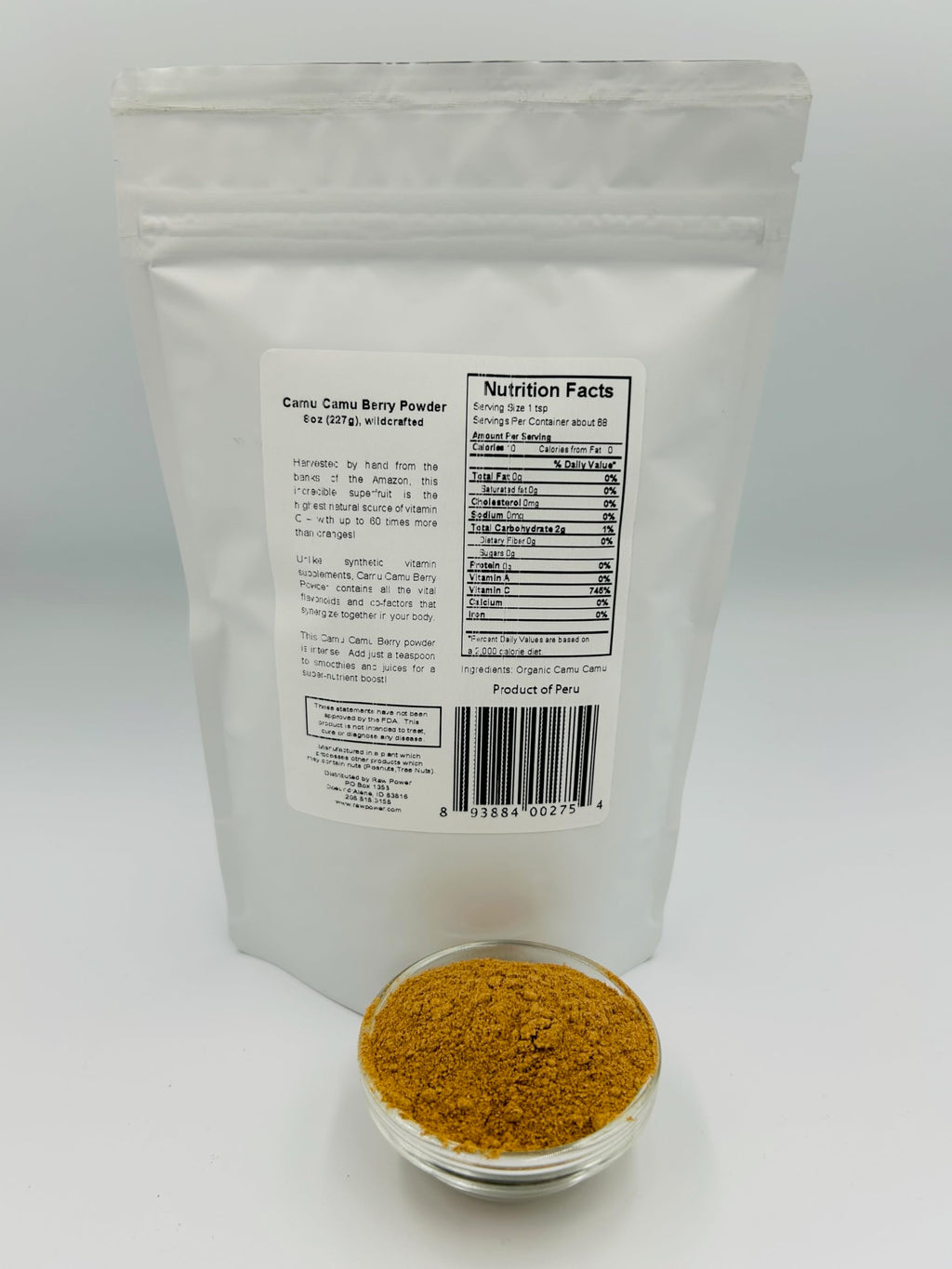 Raw Power Camu Camu Berry Powder Vitamin C - 8 oz - image 2