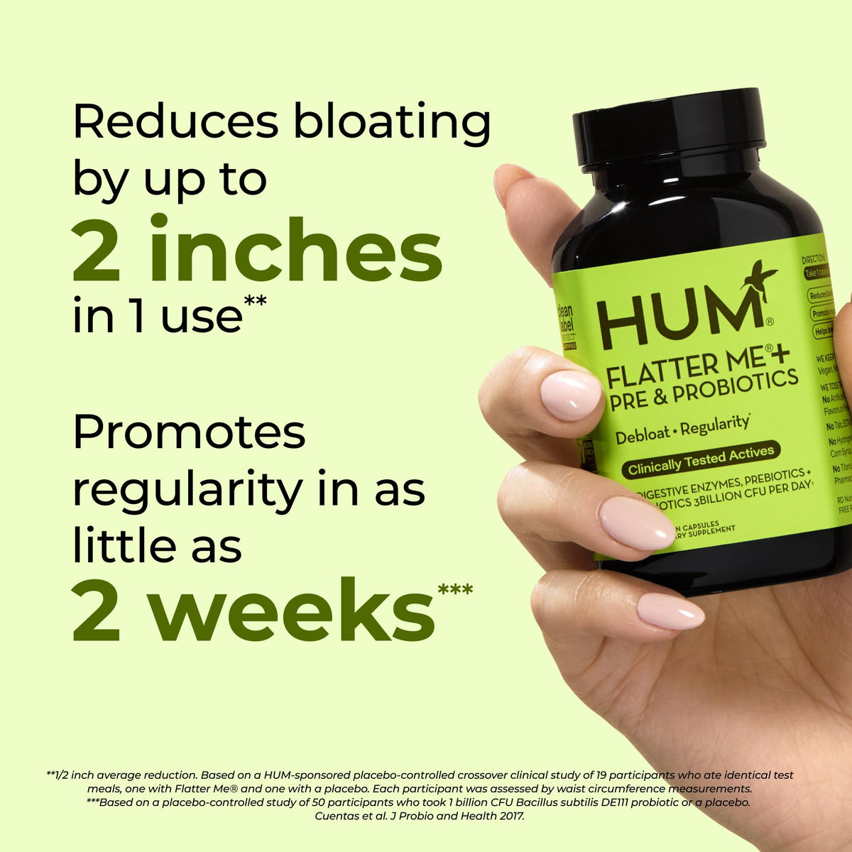 HUM Flatter Me Supplement for Daily Bloating - Parent SKU