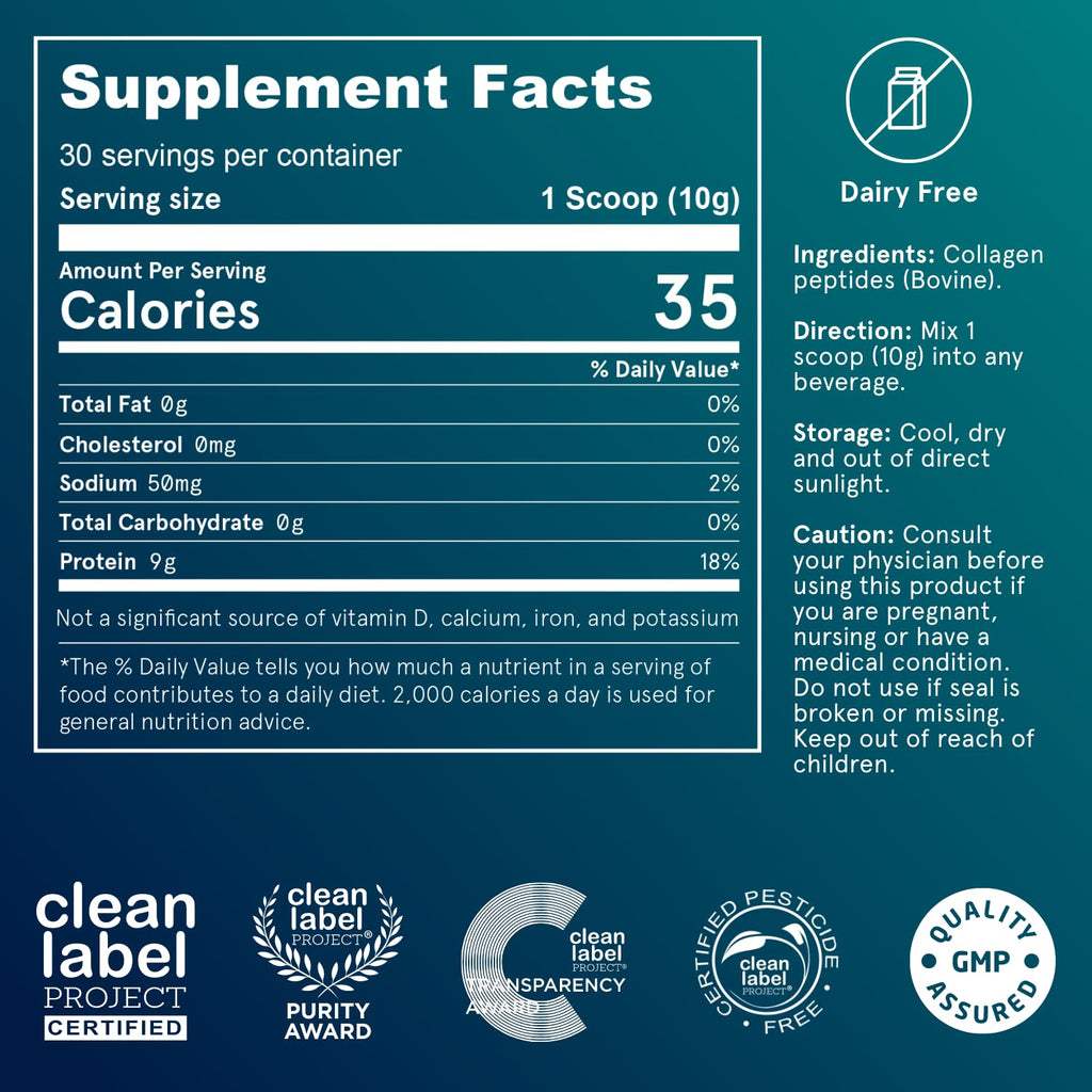 Puori CP1 Pure Collagen Peptides Powder Unflavored - 30 Servings - image 4