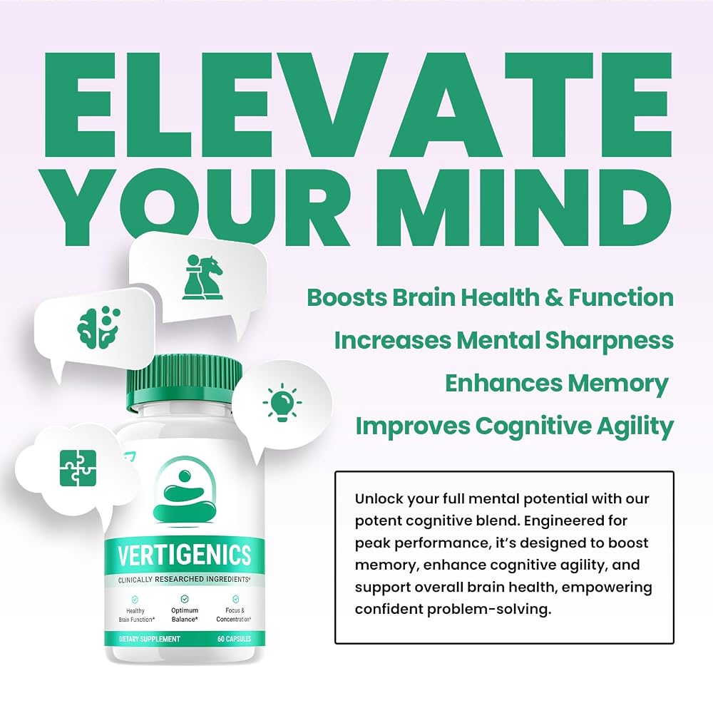 Indelo Vertigenics Brain Supplement Capsules for Memory and Focus - 60 Capsules - image 3