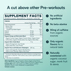 Ora Organic Natural Pre Workout Powder Raspberry Lemonade - 20 Servings - image 4
