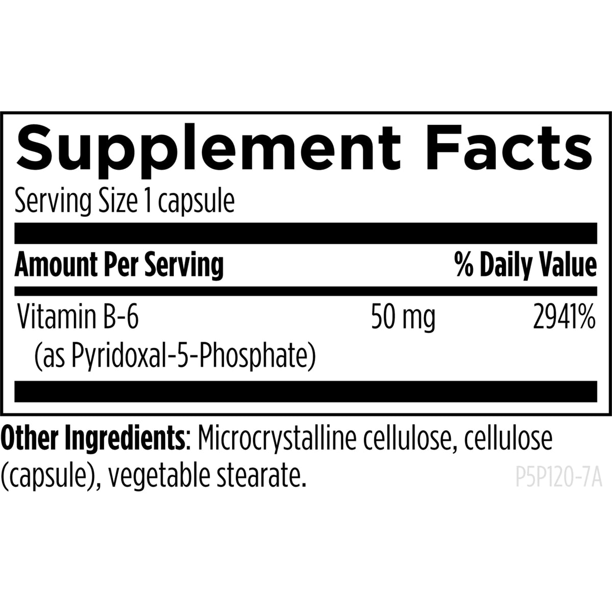 Designs for Health P-5-P Pyridoxal-5-Phosphate Vitamin B6 - 120 Capsules - image 3