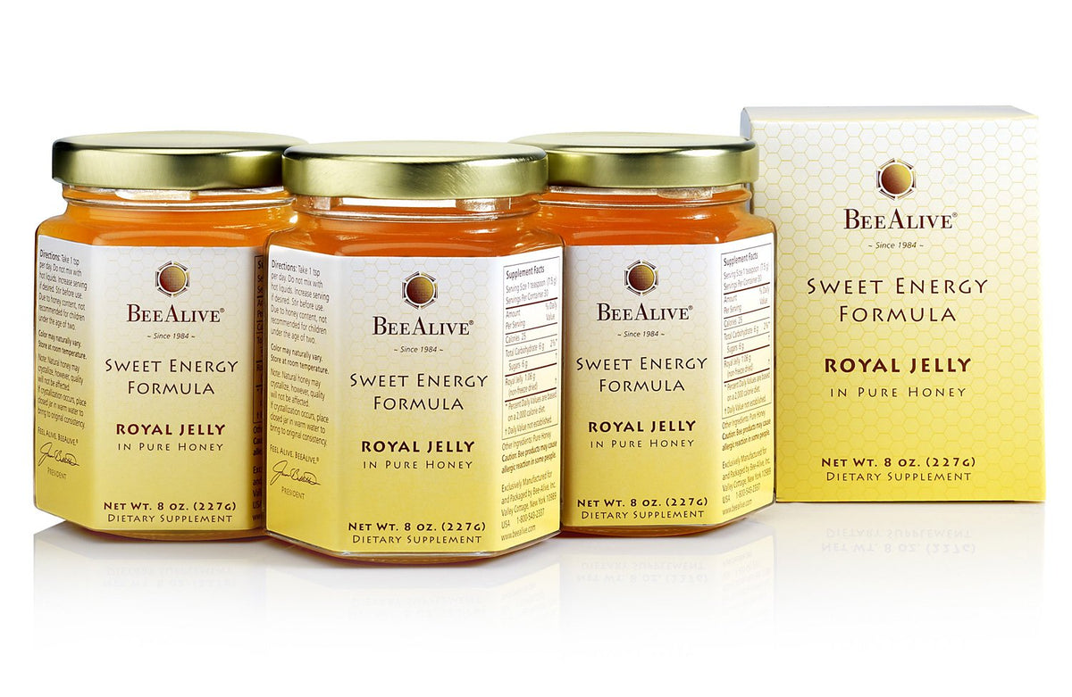 BeeAlive Sweet Energy Formula, Queen's Harvest Royal Jelly and Honey