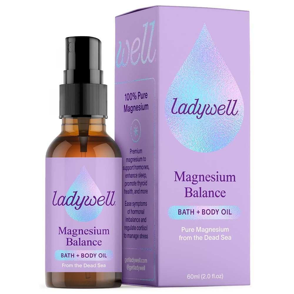 Ladywell Topical Magnesium Oil Spray for Hormone Balance - 2 Fl Oz