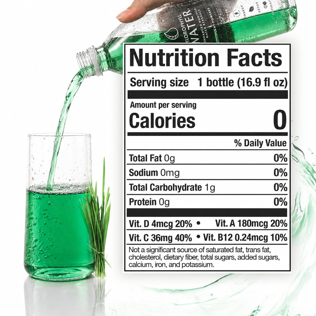 Chlorophyll Water Plant-Based Vitamin Infused Hydration - 6 Pack - image 2