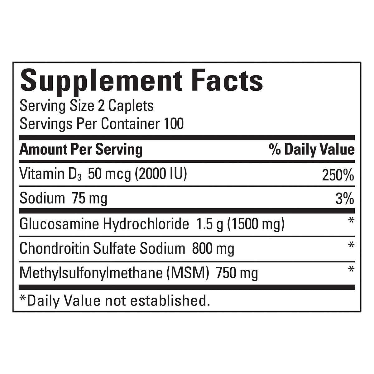 Nature Made Triple Flex UnflavoredCapletAdultunisexGlucosamine