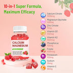 Vazatisi Calcium Magnesium Zinc Gummies with Vitamin D3 & K2 - 120 Gummies - image 3