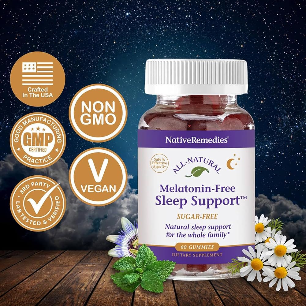 Native Remedies Melatonin-Free Sleep Support Gummies - 60 Gummies - image 2