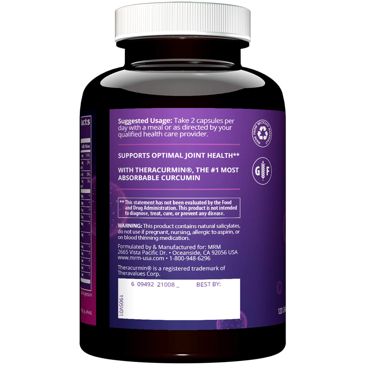 MRM Joint Synergy Joint Health Supplement - 120 Capsules - image 2