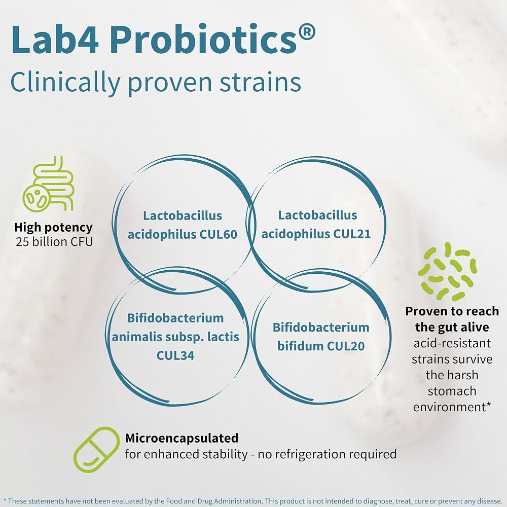 Igennus Live Cultures+ Lab4 Probiotic - 180 Capsules - image 3