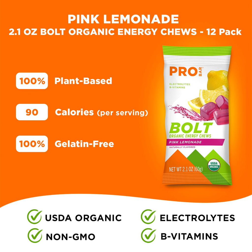 PROBAR Bolt Organic Energy Chews for Running & Cycling - 12 Pack - image 4