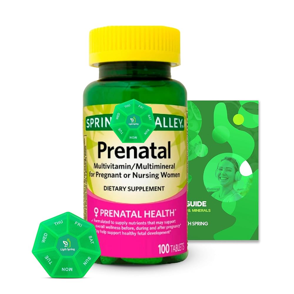 LightSpring Prenatal Multivitamin Multimineral - 100 Tablets