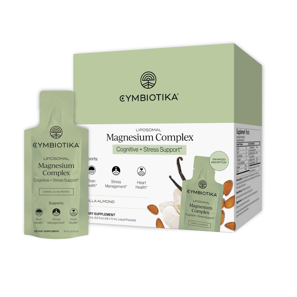 CYMBIOTIKA Liposomal Magnesium for Sleep, Calm & Muscle Support - 28 Pouches