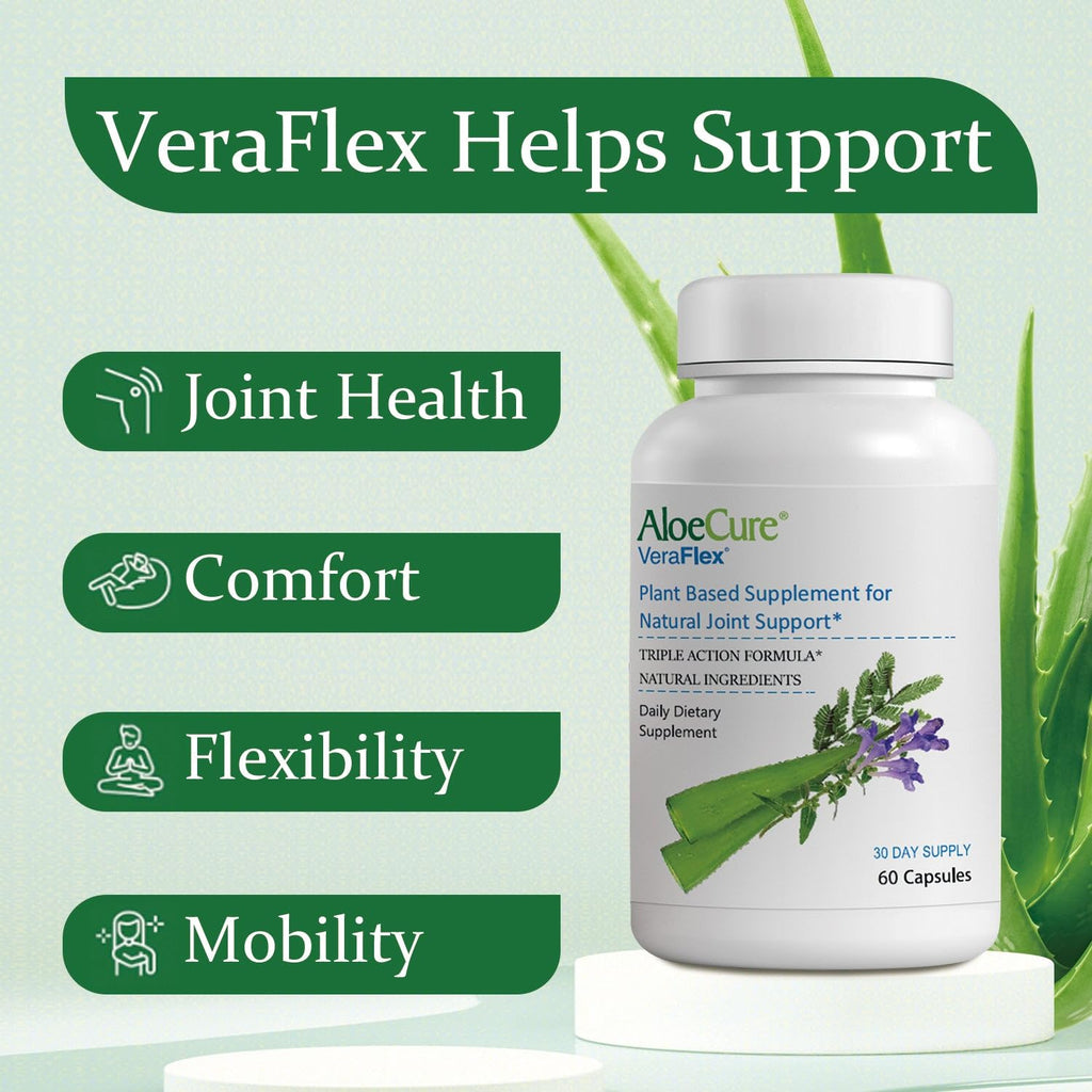 AloeCure VeraFlex Plant Based Joint Health Supplement - 60 Capsules - image 2