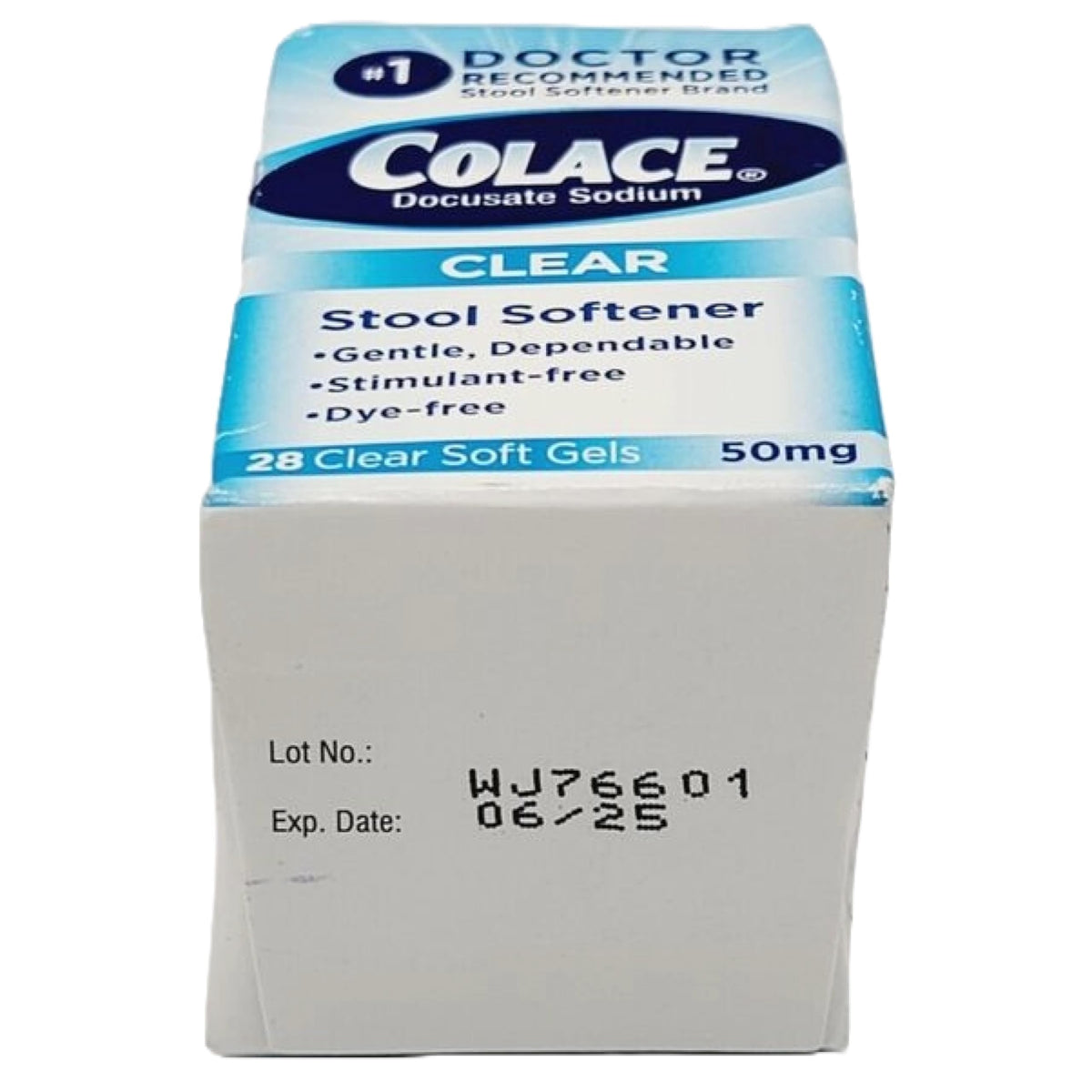 Colace Clear Docusate Sodium Stool Softener 50mg - 84 Capsules - image 6