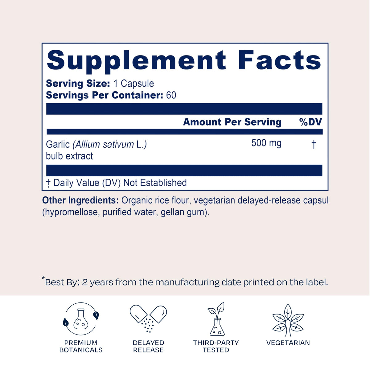 BioPure Garlic Immune Support - 60 Vegetarian Capsules - image 3