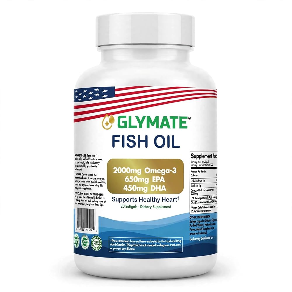 Glymate Fish Oil Omega-3 - 120 Softgels