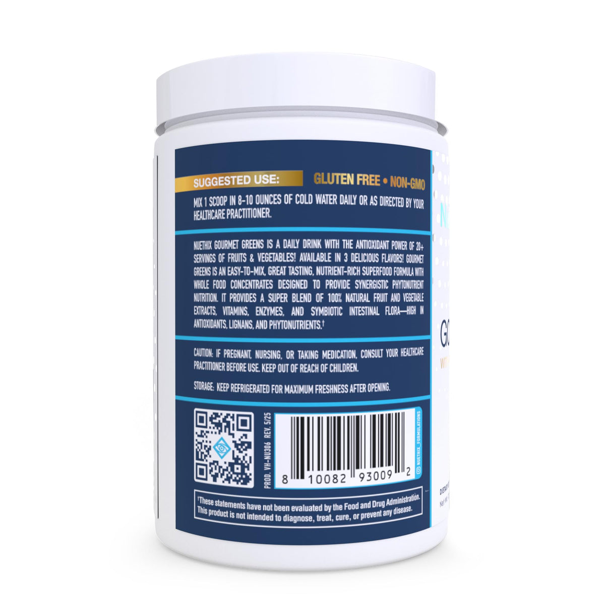 NuEthix Formulations Gourmet Greens Drink Powder - 27 Servings - image 2