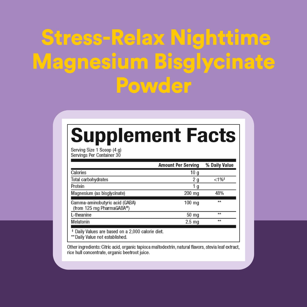 Natural Factors Magnesium Glycinate Powder for Sleep Support - 4.23 oz - image 4