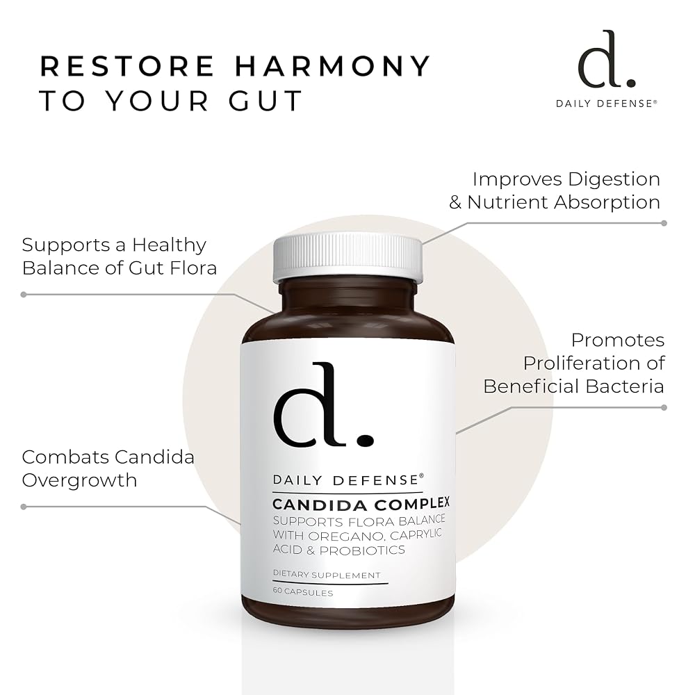 Daily Defense Candida Flush & Cleanse Gut Support - 60 Capsules - image 5
