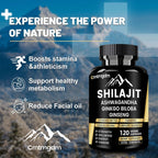 Juebingy Shilajit Capsules with Ashwagandha - 120 Capsules - image 4