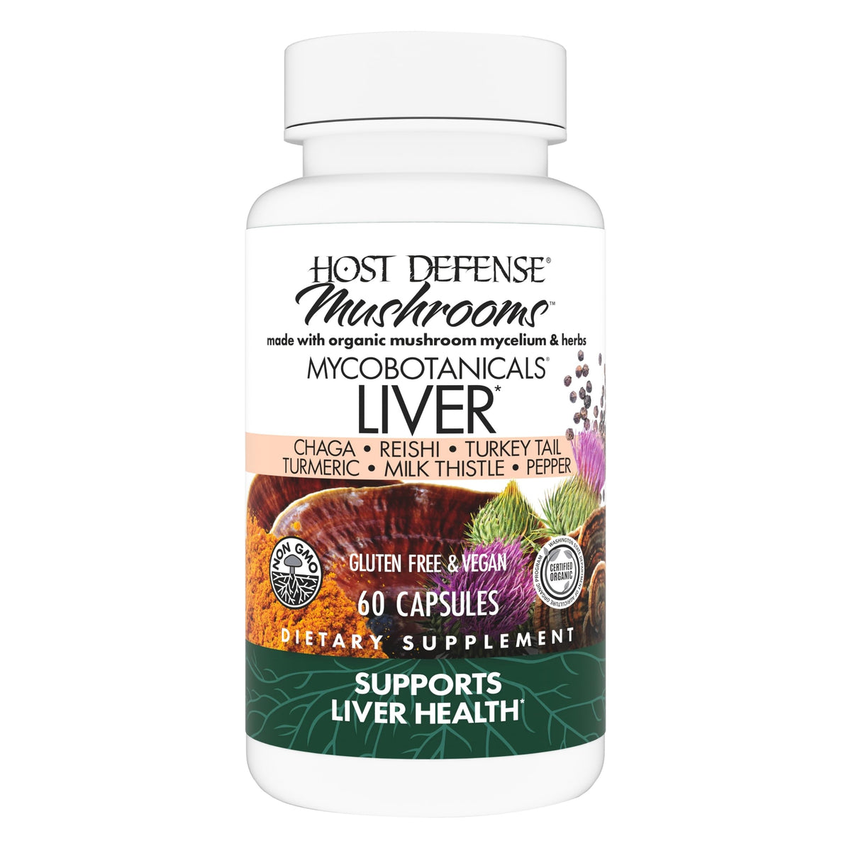 Host Defense Maitake Immune & Cellular Health Support - 60 Capsules
