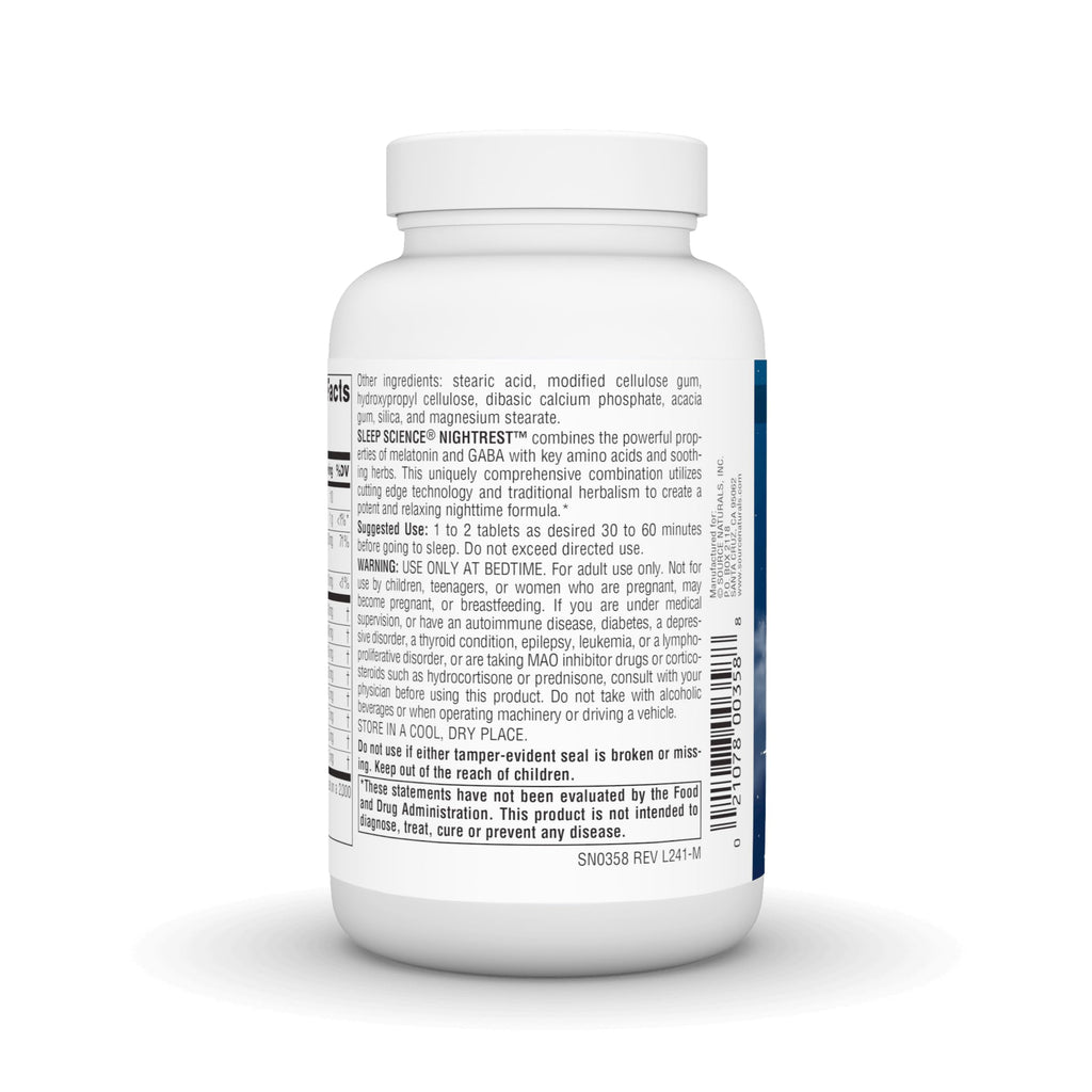Source Naturals Sleep Science NightRest with Melatonin - 100 Tablets - image 4
