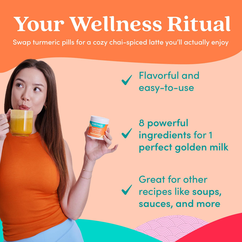 Further Food Best Turmeric Golden Milk Organic Turmeric Powder