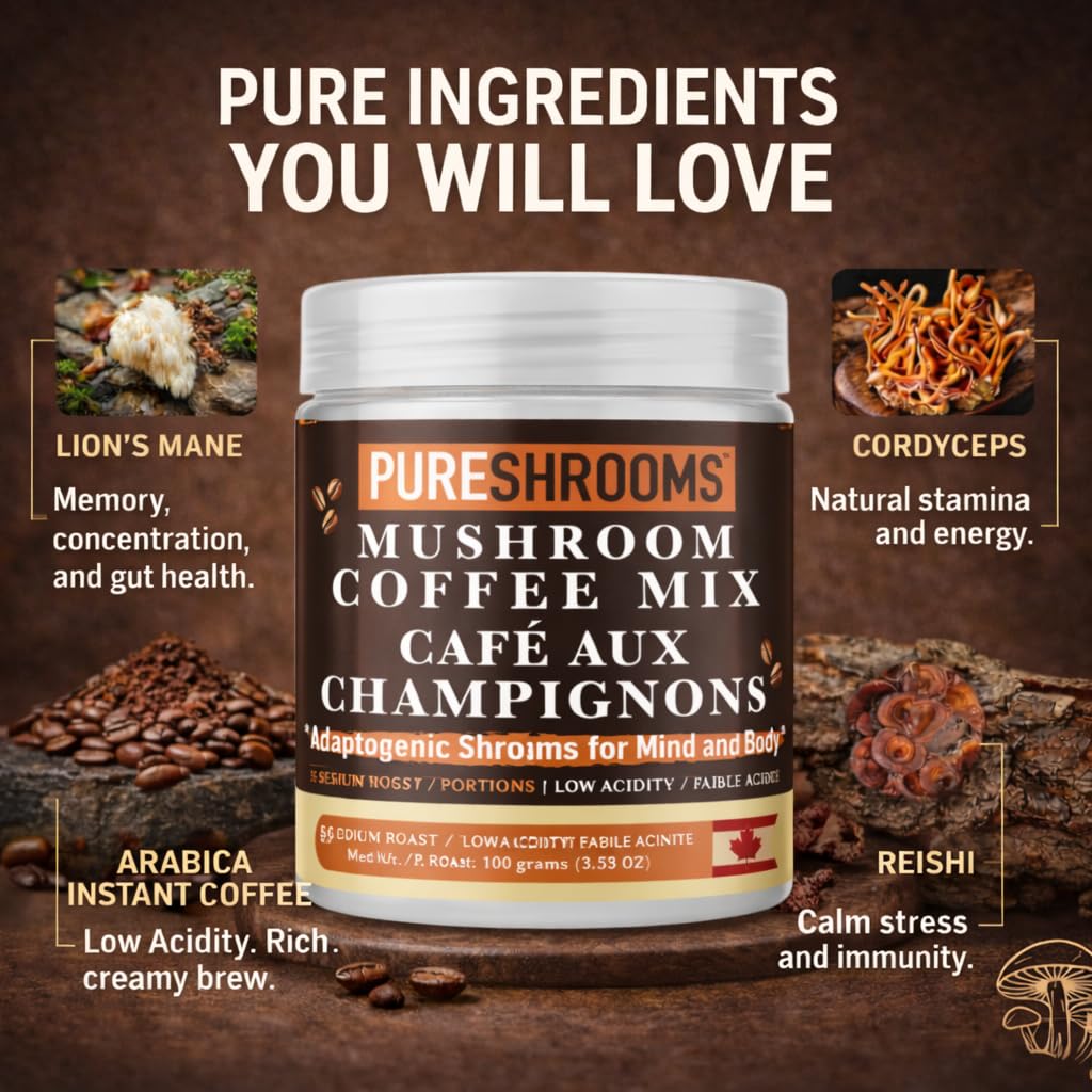 Pure Shrooms Adaptogenic Coffee