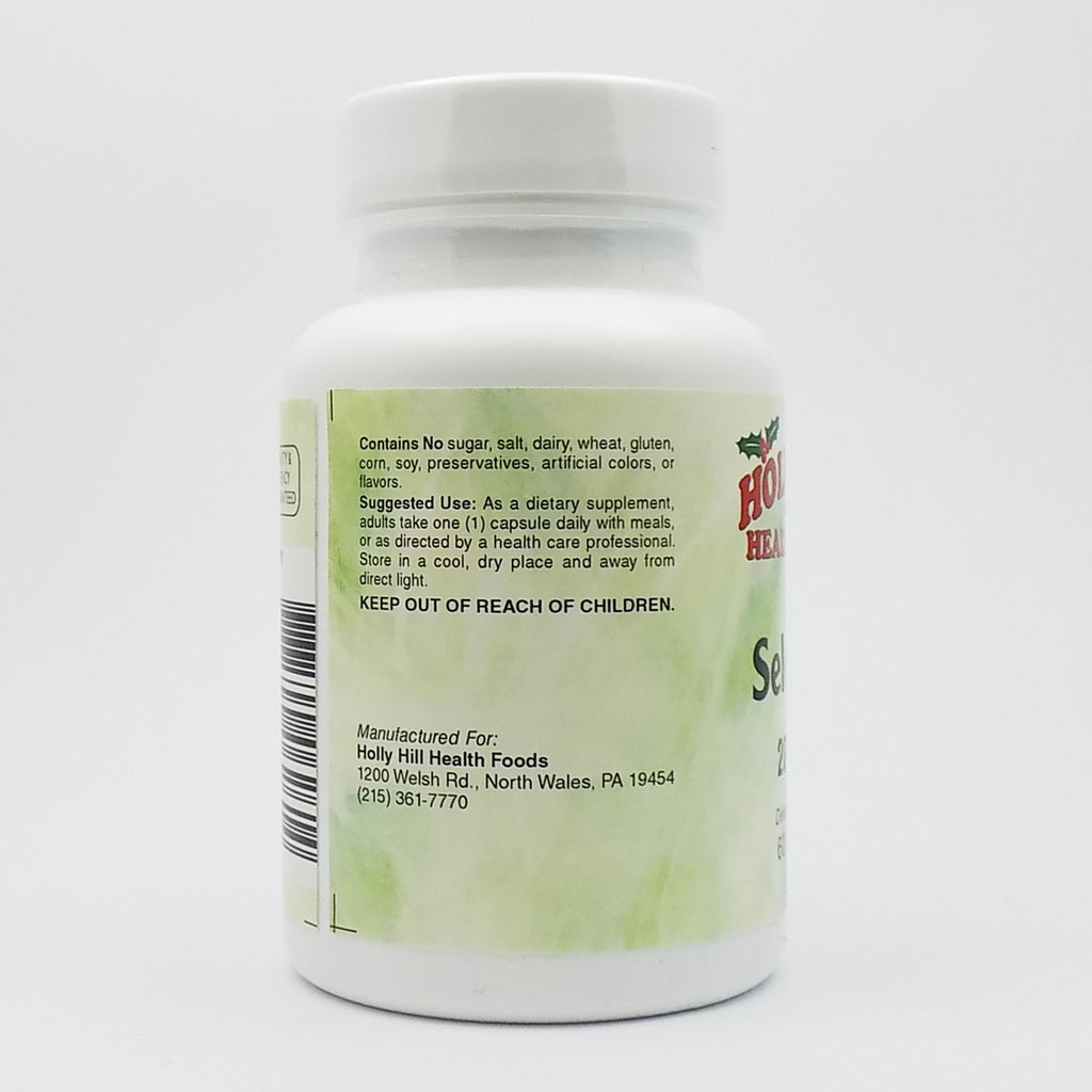 Holly Hill Health Foods Selenium 200 MCG - 60 Capsules - image 3