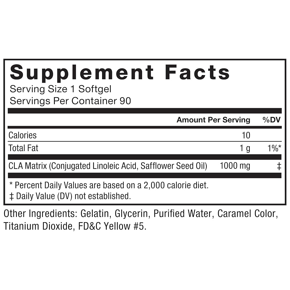 Force Factor CLA 1000 mg Conjugated Linoleic Acid - 90 Softgels - image 6