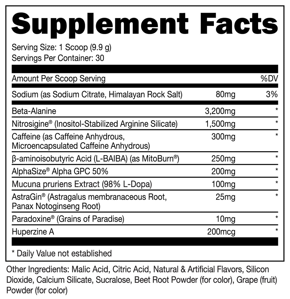 Bucked Up LFG Pre Workout - Supplement Powder for Energy