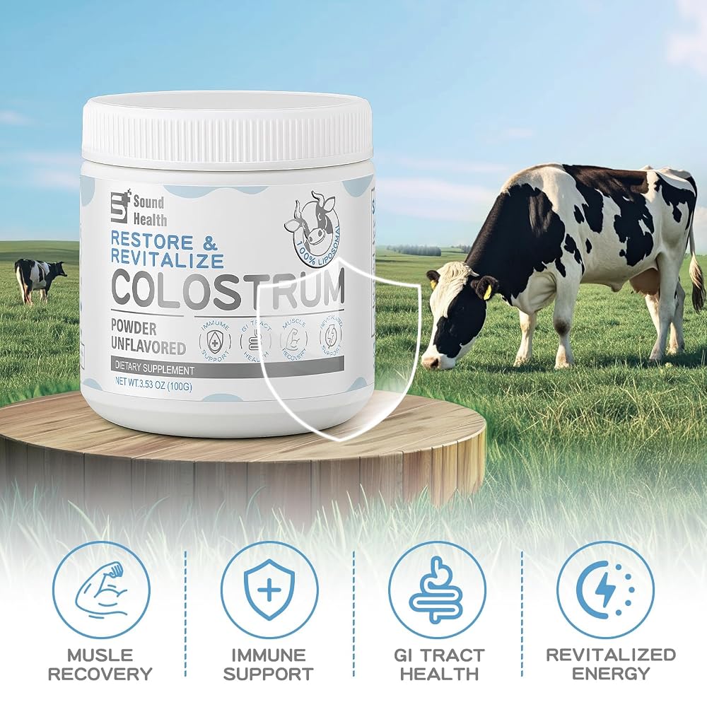 Sound Health Supplements Colostrum Supplement Powder for Humans