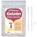 ATNreuro Size 0 Empty Gelatin Capsules - 1000 Count